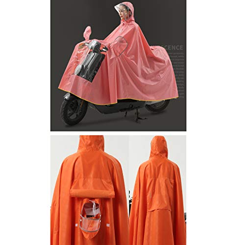 QINAIDI Poncho de Aumento de Engrosamiento de Doble Tapa contra la Lluvia de la Motocicleta eléctrica, Cubierta de máscara Desmontable, para Silla de Ruedas eléctrica, Bicicleta,2,XXXXL