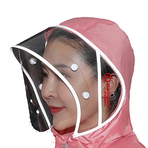 QINAIDI Poncho de Aumento de Engrosamiento de Doble Tapa contra la Lluvia de la Motocicleta eléctrica, Cubierta de máscara Desmontable, para Silla de Ruedas eléctrica, Bicicleta,2,XXXXL