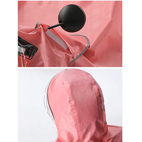 QINAIDI Poncho de Aumento de Engrosamiento de Doble Tapa contra la Lluvia de la Motocicleta eléctrica, Cubierta de máscara Desmontable, para Silla de Ruedas eléctrica, Bicicleta,2,XXXXL