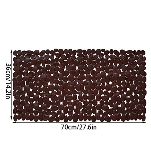 Qinghengyong Baño Alfombrilla Antideslizante baño de Ducha de baño del cojín de PVC Antideslizante baño colchoneta con Las ventosas de bañera Antideslizante Mat, Brown marrón Qinghengyong Baño Alfombrilla Antideslizante baño de Ducha de baño del cojín de PVC Antideslizante baño colchoneta con Las ventosas de bañera Antideslizante Mat, Brown marrón