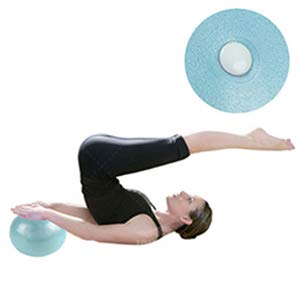 QingJoy Pelota de Ejercicios de Yoga y Pilates de 9,8 Pulgadas para Entrenamiento de Equilibrio de Estabilidad para Entrenamiento de núcleo, Fisioterapia, Mejora el Equilibrio