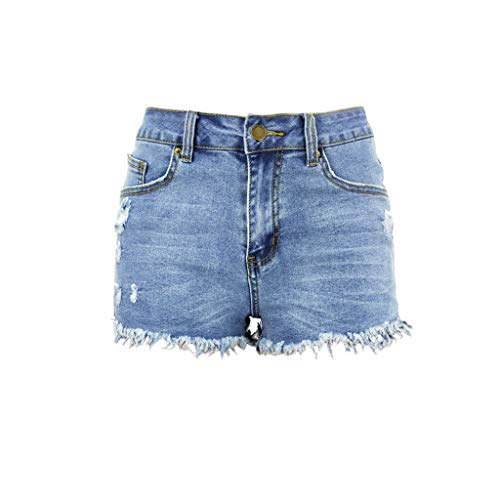 QinMMROPA Vaqueros Rotos Cortos para Mujer y niña, Pantalones Cortos Ajustados Boyfriends Rotos Short Jeans Mujeres Sexy Pantalon Cielo(Blue) S QinMMROPA Vaqueros Rotos Cortos para Mujer y niña, Pantalones Cortos Ajustados Boyfriends Rotos Short Jeans Mujeres Sexy Pantalon Cielo(Blue) S