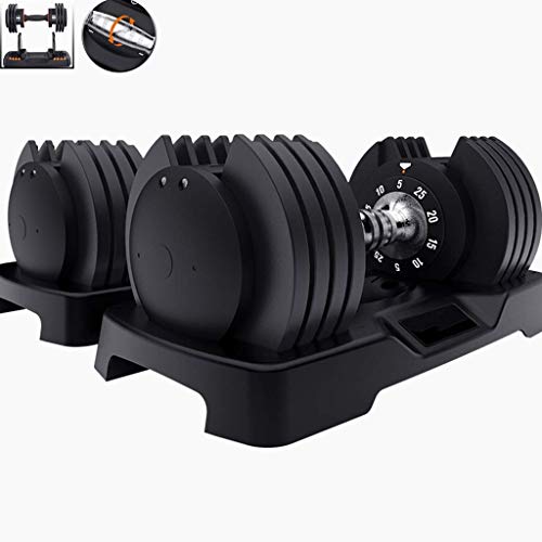 Qinmo Artículos deportivos, Pesas for gimnasia pesas Conjunto de Hogares silencioso inteligente mancuernas cubierta Cinco velocidad rápida Ajuste de la pesa (Color: Negro + plata, tamaño: 5-25lb), Tam Qinmo Artículos deportivos, Pesas for gimnasia pesas Conjunto de Hogares silencioso inteligente mancuernas cubierta Cinco velocidad rápida Ajuste de la pesa (Color: Negro + plata, tamaño: 5-25lb), Tam