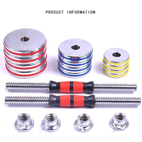 Qinmo Entrenamiento de fuerza Pesas puro Combinación 20kg30kg paquete de plástico aparatos de ejercicios de galvanoplastia los hombres de acero (color: plata, tamaño: 15 kg), Tamaño: 30 kg, color: pla Qinmo Entrenamiento de fuerza Pesas puro Combinación 20kg30kg paquete de plástico aparatos de ejercicios de galvanoplastia los hombres de acero (color: plata, tamaño: 15 kg), Tamaño: 30 kg, color: pla