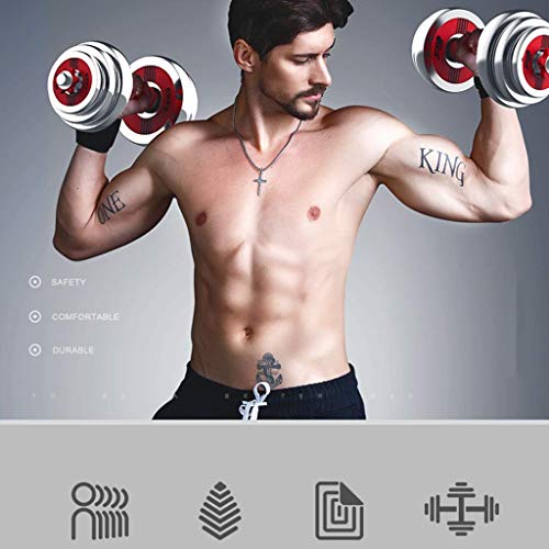 Qinmo Entrenamiento de fuerza Pesas Un par de los hogares en caja de galvanoplastia hombres y mujeres de fitness Artículos domésticos Barra Conjunto (Color: Plata, Tamaño: 15 kg), Tamaño: 15 kg, color Qinmo Entrenamiento de fuerza Pesas Un par de los hogares en caja de galvanoplastia hombres y mujeres de fitness Artículos domésticos Barra Conjunto (Color: Plata, Tamaño: 15 kg), Tamaño: 15 kg, color