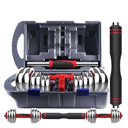 Qinmo Entrenamiento de fuerza Pesas Un par de los hogares en caja de galvanoplastia hombres y mujeres de fitness Artículos domésticos Barra Conjunto (Color: Plata, Tamaño: 15 kg), Tamaño: 15 kg, color Qinmo Entrenamiento de fuerza Pesas Un par de los hogares en caja de galvanoplastia hombres y mujeres de fitness Artículos domésticos Barra Conjunto (Color: Plata, Tamaño: 15 kg), Tamaño: 15 kg, color