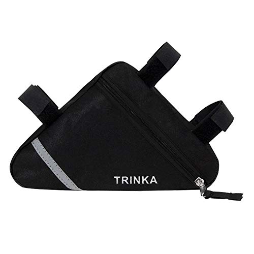 QitinDasen Premium Bolso Triángulo de Bicicleta, Bolsa de Marco de Tubo Delantero de Bicicleta, Bolsa Triangular Impermeable (Negro) QitinDasen Premium Bolso Triángulo de Bicicleta, Bolsa de Marco de Tubo Delantero de Bicicleta, Bolsa Triangular Impermeable (Negro)