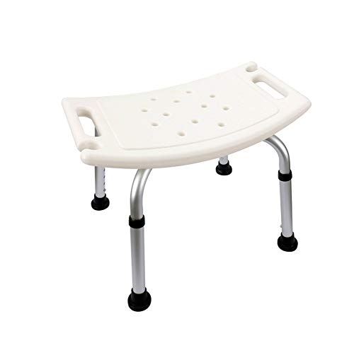 QiXian Silla de Baño, Aleación de Aluminio Antideslizante Anciano Embarazadas Taburete del Baño Reposabrazos Invisible Azul Blanco Altura Ajustable, White QiXian Silla de Baño, Aleación de Aluminio Antideslizante Anciano Embarazadas Taburete del Baño Reposabrazos Invisible Azul Blanco Altura Ajustable, White