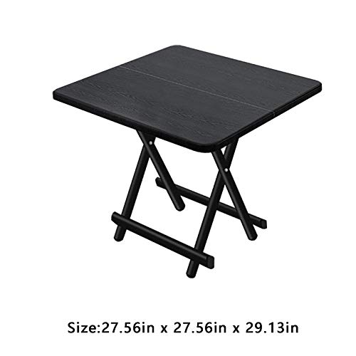 QJJ Popular Mesa de Comedor Plegable Mesa portátil al Aire Libre para Alquiler de casa pequeña casa de Comedor Cuadrado Caja Fuerte y Mesa Estable Vale la pena Comprar