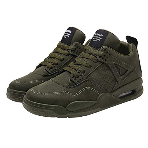 QKFON Zapatillas deportivas de color sólido para hombre, ligeras, transpirables, atléticas, para correr y caminar QKFON Zapatillas deportivas de color sólido para hombre, ligeras, transpirables, atléticas, para correr y caminar