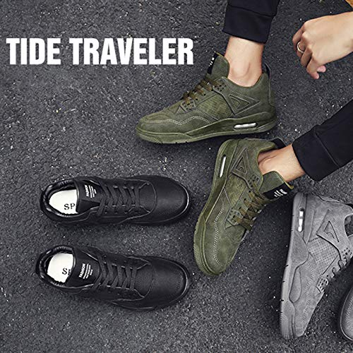 QKFON Zapatillas deportivas de color sólido para hombre, ligeras, transpirables, atléticas, para correr y caminar QKFON Zapatillas deportivas de color sólido para hombre, ligeras, transpirables, atléticas, para correr y caminar