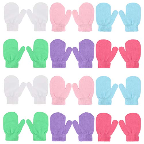 QKURT 12 Pares de Manopla de Bebé,Mitones de Invierno Mitones Mágicos Cálidos para Niños Pequeños Apto para niños de 1~4 años. QKURT 12 Pares de Manopla de Bebé,Mitones de Invierno Mitones Mágicos Cálidos para Niños Pequeños Apto para niños de 1~4 años.