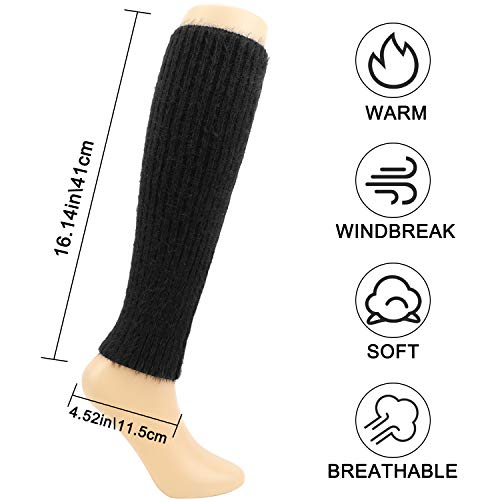 QKURT 2 Pares Invierno Calentadores, Legwarmers Calentadores de piernas de lana QKURT 2 Pares Invierno Calentadores, Legwarmers Calentadores de piernas de lana