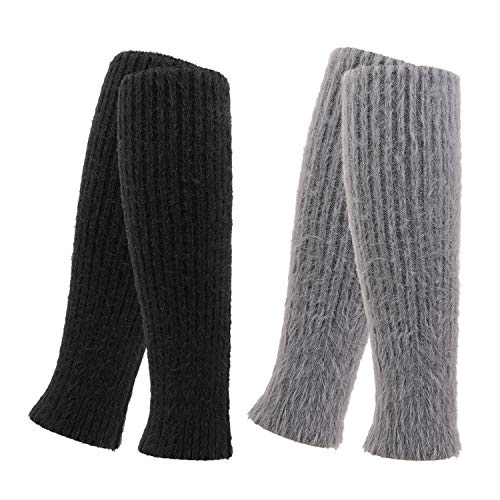 QKURT 2 Pares Invierno Calentadores, Legwarmers Calentadores de piernas de lana QKURT 2 Pares Invierno Calentadores, Legwarmers Calentadores de piernas de lana
