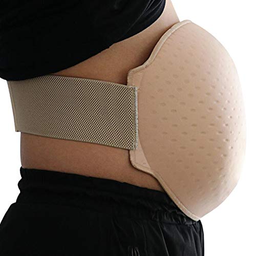 Q&M Falso Vientre Embarazado Ligero Respirable Banda Elástica Vientre Falso Disfraz para Hombres Mujer,9~10month Q&M Falso Vientre Embarazado Ligero Respirable Banda Elástica Vientre Falso Disfraz para Hombres Mujer,9~10month