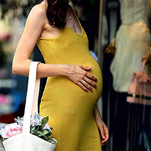 Q&M Falso Vientre Embarazado Ligero Respirable Banda Elástica Vientre Falso Disfraz para Hombres Mujer,9~10month