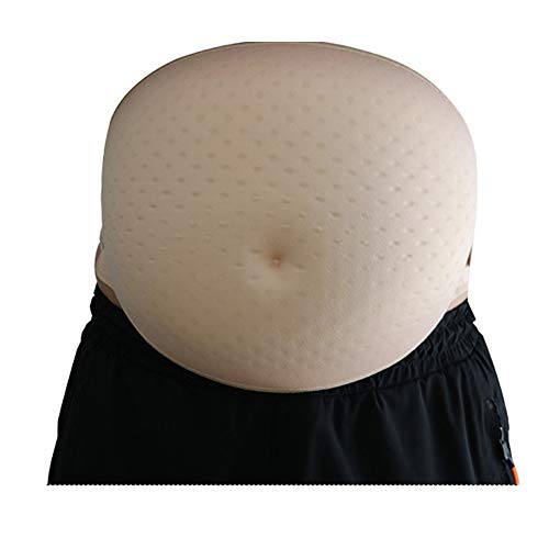 Q&M Falso Vientre Embarazado Ligero Respirable Banda Elástica Vientre Falso Disfraz para Hombres Mujer,9~10month Q&M Falso Vientre Embarazado Ligero Respirable Banda Elástica Vientre Falso Disfraz para Hombres Mujer,9~10month