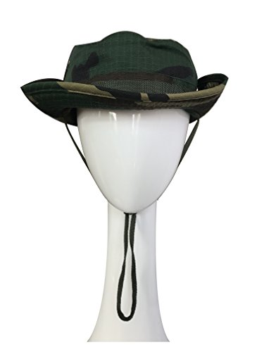 QMFIVE Sombrero Redondo Táctico, Sombrero de Camuflaje Boonie Gorra de protección Solar para el Aire Libre Fishing Climb Camping(AOR2)