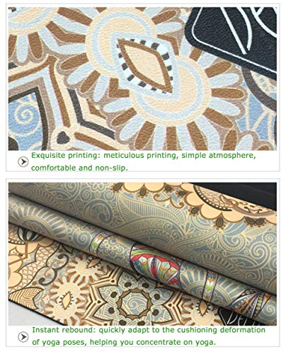 QMMCK Estera De Yoga De Goma Natural Superficie De Piel De Venado Impresión Plegable Portátil Antideslizante Toalla Colchoneta para Ejercicios De Piso De Pilates En El Gimnasio QMMCK Estera De Yoga De Goma Natural Superficie De Piel De Venado Impresión Plegable Portátil Antideslizante Toalla Colchoneta para Ejercicios De Piso De Pilates En El Gimnasio