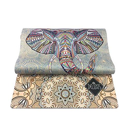 QMMCK Estera De Yoga De Goma Natural Superficie De Piel De Venado Impresión Plegable Portátil Antideslizante Toalla Colchoneta para Ejercicios De Piso De Pilates En El Gimnasio QMMCK Estera De Yoga De Goma Natural Superficie De Piel De Venado Impresión Plegable Portátil Antideslizante Toalla Colchoneta para Ejercicios De Piso De Pilates En El Gimnasio