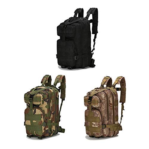 QND,Aire Libre Morral 30L Tela Oxford Impermeable Acampar al Aire Libre Senderismo Escalada Mochilas Molle Viaje portátil Ciclismo Deportes Mochila de Almacenamiento 3P, China