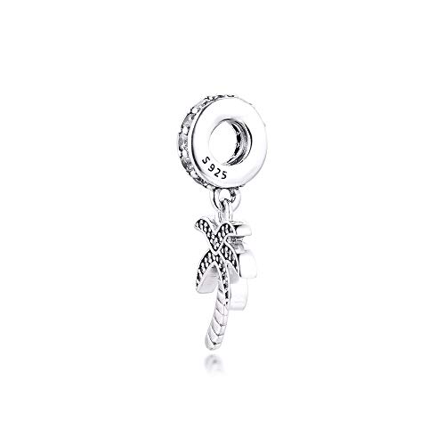 QNWLKJ Se Ajustan A Las Pulseras Originales De Pandora DIY Plata De Ley 925 Brillantes Abalorios De Palmera Cuentas para Hacer Joyas para Mujeres QNWLKJ Se Ajustan A Las Pulseras Originales De Pandora DIY Plata De Ley 925 Brillantes Abalorios De Palmera Cuentas para Hacer Joyas para Mujeres