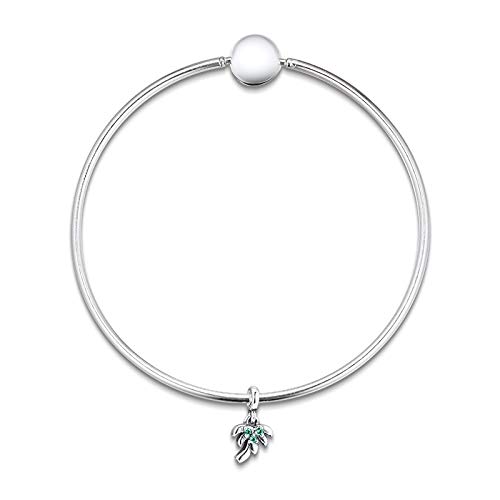 QNWLKJ Se Ajustan A Las Pulseras Originales De Pandora DIY Plata De Ley 925 My Palm Tree Charms Charm Beads para La Fabricación De Joyas Bead Kralen QNWLKJ Se Ajustan A Las Pulseras Originales De Pandora DIY Plata De Ley 925 My Palm Tree Charms Charm Beads para La Fabricación De Joyas Bead Kralen