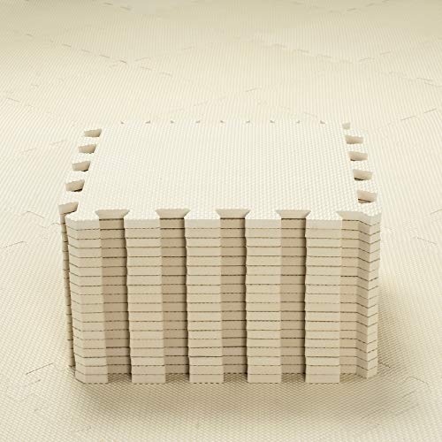 qqpp Alfombra Puzzle para Niños Bebe Infantil - Suelo de Goma EVA Suave. 18 Piezas (30*30*1cm), Beige.QQC-Jb18N qqpp Alfombra Puzzle para Niños Bebe Infantil - Suelo de Goma EVA Suave. 18 Piezas (30*30*1cm), Beige.QQC-Jb18N