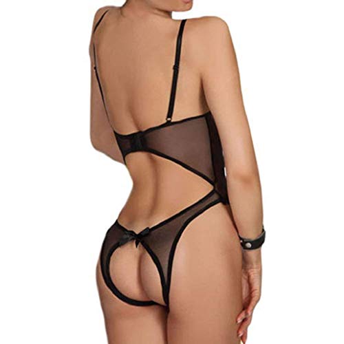 QS_Go Pijamas de Encaje Bodysuit Atractivo Ropa Lencería Halter Pijama Encaje y Tul Mujer Pijama Camisón Ropa Interior Encaje de Las Mujeres Ropa Interior Ropa Interior Femenina (M) QS_Go Pijamas de Encaje Bodysuit Atractivo Ropa Lencería Halter Pijama Encaje y Tul Mujer Pijama Camisón Ropa Interior Encaje de Las Mujeres Ropa Interior Ropa Interior Femenina (M)