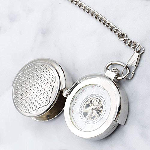 QTWW Reloj de Bolsillo y Reloj Reloj de Bolsillo Bronce Mate Carcasa giratoria Reloj de Bolsillo mecánico de Viento Manual para Hombre Mujer Regalo (Color: Plata) QTWW Reloj de Bolsillo y Reloj Reloj de Bolsillo Bronce Mate Carcasa giratoria Reloj de Bolsillo mecánico de Viento Manual para Hombre Mujer Regalo (Color: Plata)