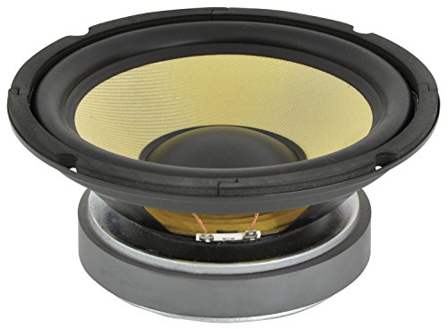 QTX Woofer - Altavoz de 8" (cono de kevlar), negro y amarillo QTX Woofer - Altavoz de 8" (cono de kevlar), negro y amarillo