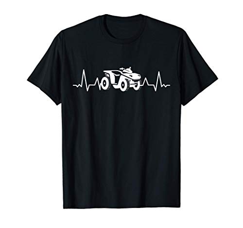 Quad ATV quad bike quads cardiogram quad Camiseta Quad ATV quad bike quads cardiogram quad Camiseta