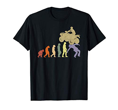 Quad ATV quad bike quads Vintage Evolución quad Camiseta Quad ATV quad bike quads Vintage Evolución quad Camiseta
