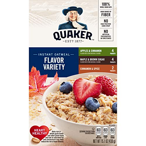 Quaker Instant Oatmeal Flavor Variety 10 pk