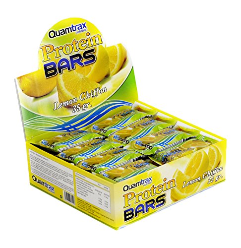 Quamtrax Caja Protein Bars sabor Limón - 32 unidades