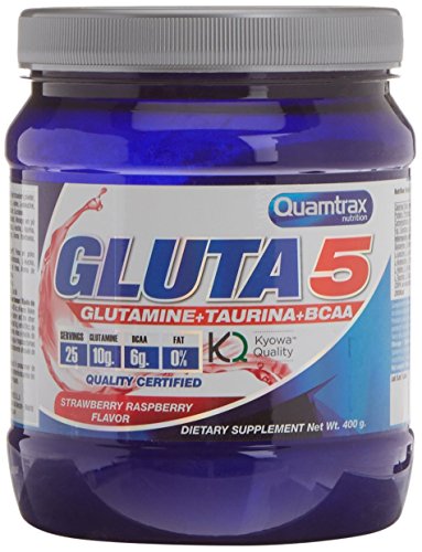 Quamtrax Gluta 5 en polvo sabor fresa frambuesa - 400gr Quamtrax Gluta 5 en polvo sabor fresa frambuesa - 400gr
