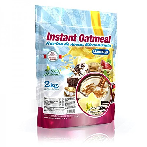 Quamtrax Instant Oatmeal - Harina de Avena 2 kg - Tarta de Queso