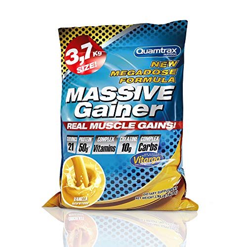 Quamtrax Massive Gainer Sabor Vainilla - 3,7 Kg Quamtrax Massive Gainer Sabor Vainilla - 3,7 Kg