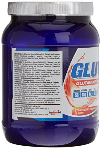 Quamtrax Nutrition Gluta 5, Sabor Fresa con Plátano - 800 gr Quamtrax Nutrition Gluta 5, Sabor Fresa con Plátano - 800 gr