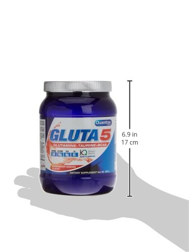 Quamtrax Nutrition Gluta 5, Sabor Fresa con Plátano - 800 gr