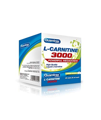 Quamtrax Nutrition L-Carnitine 3000 - 20 viales x 25 ml Limón Quamtrax Nutrition L-Carnitine 3000 - 20 viales x 25 ml Limón