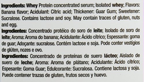 Quamtrax Proteina Iso Whey Sabor Plátano - 2267 gr