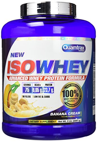 Quamtrax Proteina Iso Whey Sabor Plátano - 2267 gr