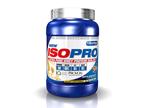 Quamtrax Proteina ISOPRO CFM Sabor Chocolate Blanco - 907 gr Quamtrax Proteina ISOPRO CFM Sabor Chocolate Blanco - 907 gr
