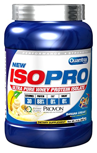 Quamtrax Proteina ISOPRO CFM Sabor Plátano - 907 gr