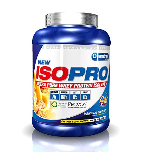 Quamtrax Proteina ISOPRO CFM Sabor Vainilla Biscuit - 2267 gr