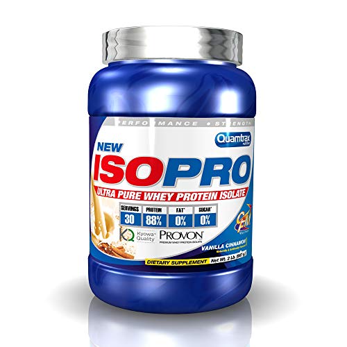 Quamtrax Proteina ISOPRO CFM Sabor Vainilla con Canela- 907 gr