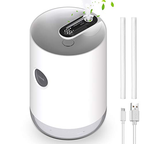 QUARED Humidificador 1000ml, Humidificadores de Aire Silencioso con alimentación USB, Auto-Apagado, Luz Nocturna Hogar Dormitorio Oficina Yoga (Blanco)