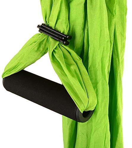 QUBABOBO Hamaca de Yoga Tafetán de Nailon Antigravedad Swing Sling Inversión para Pilates Gimnasia con 664lb Carga (350cm X 150cm)