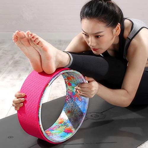 QUBABOBO Rueda de Yoga ABS + Camo Dharma Yoga Estiramiento/Soporte Apoyo círculo, Pilates Plantea y backbende Ejercicio, Deck Pose (13"x5) QUBABOBO Rueda de Yoga ABS + Camo Dharma Yoga Estiramiento/Soporte Apoyo círculo, Pilates Plantea y backbende Ejercicio, Deck Pose (13"x5)